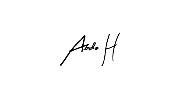 How to make Abdo H signature? Arty Signature is a professional autograph style. Create handwritten signature for Abdo H name. Abdo H signature style 8 images and pictures png