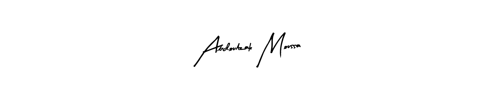 You should practise on your own different ways (Arty Signature) to write your name (Abdoulzak Moussa) in signature. don't let someone else do it for you. Abdoulzak Moussa signature style 8 images and pictures png