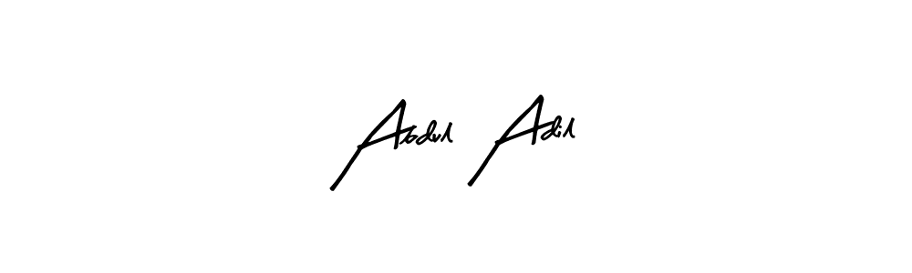 You should practise on your own different ways (Arty Signature) to write your name (Abdul Adil) in signature. don't let someone else do it for you. Abdul Adil signature style 8 images and pictures png