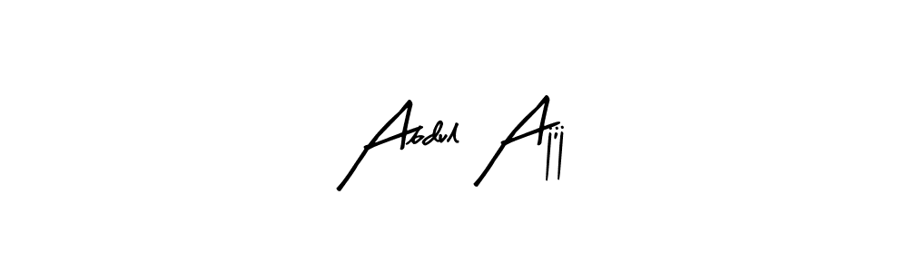 if you are searching for the best signature style for your name Abdul Ajij. so please give up your signature search. here we have designed multiple signature styles  using Arty Signature. Abdul Ajij signature style 8 images and pictures png