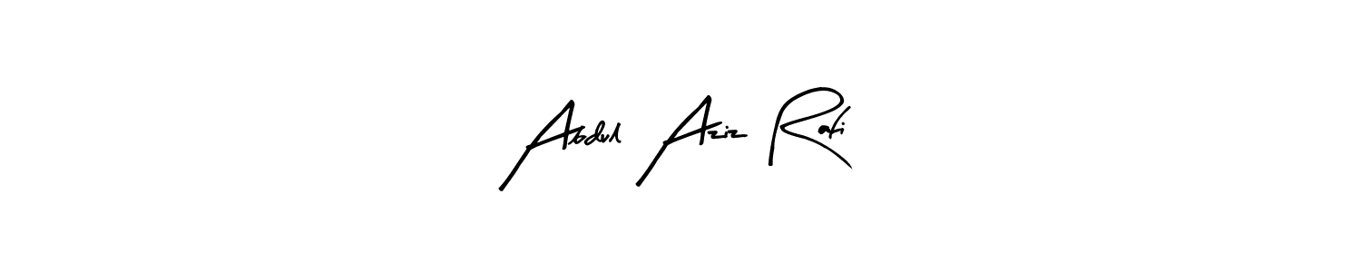 This is the best signature style for the Abdul Aziz Rafi name. Also you like these signature font (Arty Signature). Mix name signature. Abdul Aziz Rafi signature style 8 images and pictures png