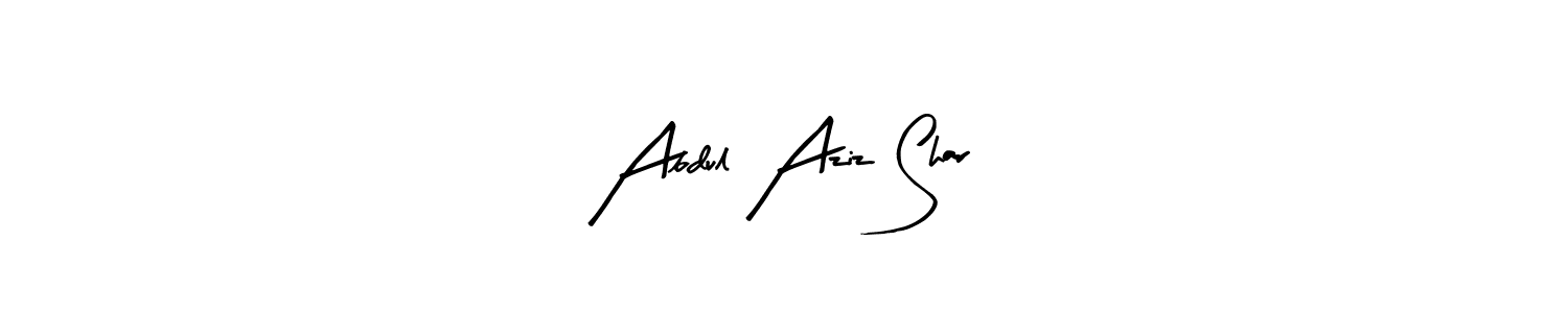 Abdul Aziz Shar stylish signature style. Best Handwritten Sign (Arty Signature) for my name. Handwritten Signature Collection Ideas for my name Abdul Aziz Shar. Abdul Aziz Shar signature style 8 images and pictures png