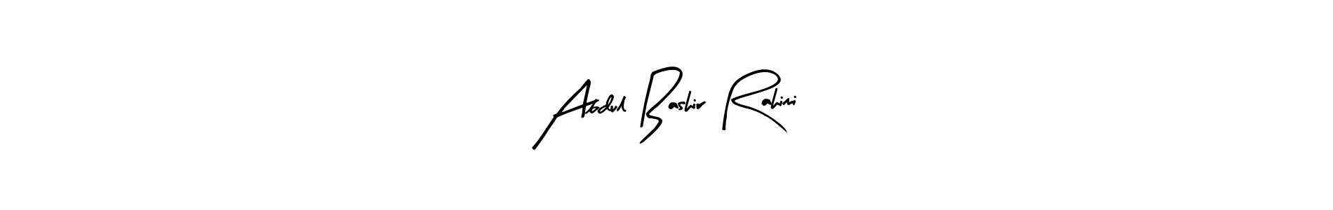 How to make Abdul Bashir Rahimi name signature. Use Arty Signature style for creating short signs online. This is the latest handwritten sign. Abdul Bashir Rahimi signature style 8 images and pictures png