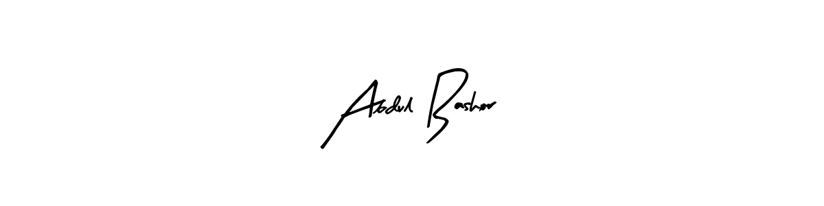 Arty Signature is a professional signature style that is perfect for those who want to add a touch of class to their signature. It is also a great choice for those who want to make their signature more unique. Get Abdul Bashor name to fancy signature for free. Abdul Bashor signature style 8 images and pictures png