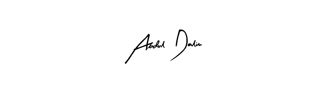 Design your own signature with our free online signature maker. With this signature software, you can create a handwritten (Arty Signature) signature for name Abdul Dalim. Abdul Dalim signature style 8 images and pictures png