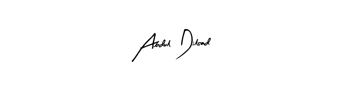 How to make Abdul Dilsad name signature. Use Arty Signature style for creating short signs online. This is the latest handwritten sign. Abdul Dilsad signature style 8 images and pictures png
