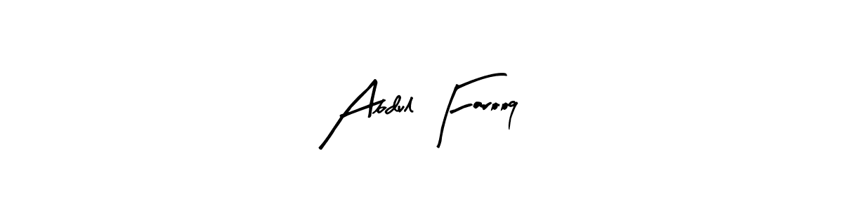 The best way (Arty Signature) to make a short signature is to pick only two or three words in your name. The name Abdul Farooq include a total of six letters. For converting this name. Abdul Farooq signature style 8 images and pictures png