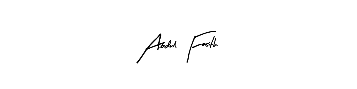 Similarly Arty Signature is the best handwritten signature design. Signature creator online .You can use it as an online autograph creator for name Abdul Fasith. Abdul Fasith signature style 8 images and pictures png