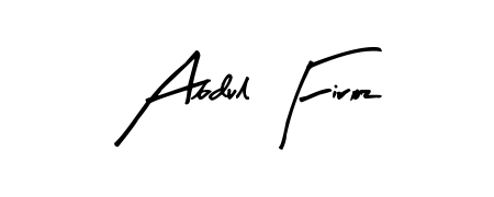 How to make Abdul Firoz name signature. Use Arty Signature style for creating short signs online. This is the latest handwritten sign. Abdul Firoz signature style 8 images and pictures png
