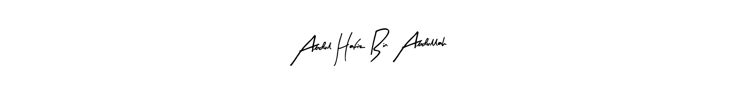 Arty Signature is a professional signature style that is perfect for those who want to add a touch of class to their signature. It is also a great choice for those who want to make their signature more unique. Get Abdul Hafiz Bin Abdullah name to fancy signature for free. Abdul Hafiz Bin Abdullah signature style 8 images and pictures png
