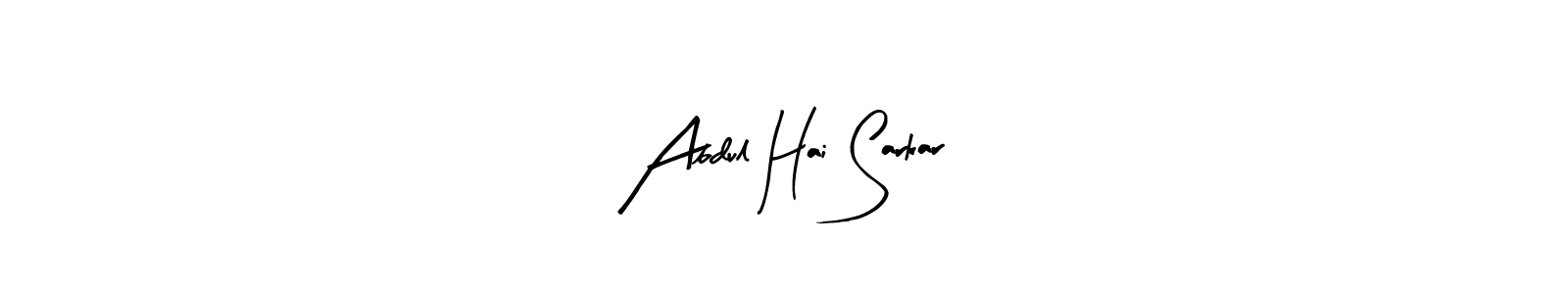 Arty Signature is a professional signature style that is perfect for those who want to add a touch of class to their signature. It is also a great choice for those who want to make their signature more unique. Get Abdul Hai Sarkar name to fancy signature for free. Abdul Hai Sarkar signature style 8 images and pictures png