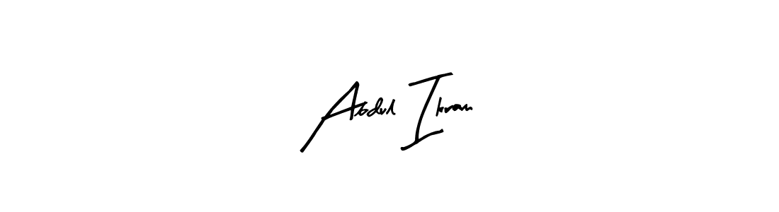 Use a signature maker to create a handwritten signature online. With this signature software, you can design (Arty Signature) your own signature for name Abdul Ikram. Abdul Ikram signature style 8 images and pictures png