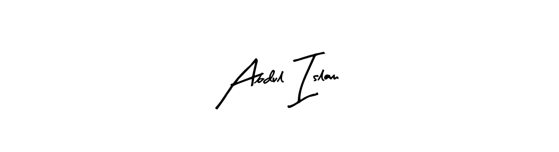 Design your own signature with our free online signature maker. With this signature software, you can create a handwritten (Arty Signature) signature for name Abdul Islam. Abdul Islam signature style 8 images and pictures png