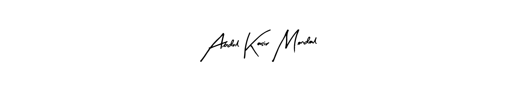 Arty Signature is a professional signature style that is perfect for those who want to add a touch of class to their signature. It is also a great choice for those who want to make their signature more unique. Get Abdul Kasir Mondal name to fancy signature for free. Abdul Kasir Mondal signature style 8 images and pictures png