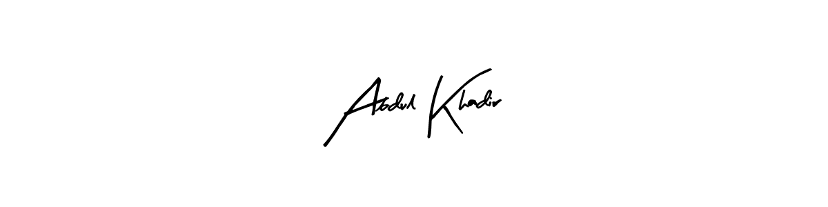 Abdul Khadir stylish signature style. Best Handwritten Sign (Arty Signature) for my name. Handwritten Signature Collection Ideas for my name Abdul Khadir. Abdul Khadir signature style 8 images and pictures png
