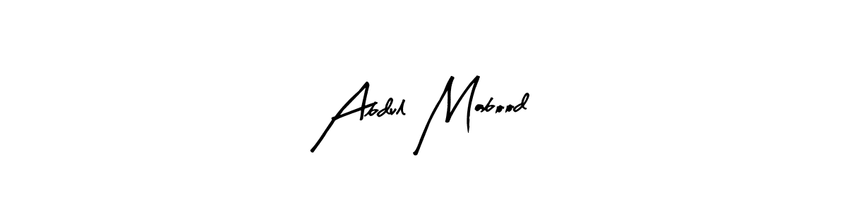 Use a signature maker to create a handwritten signature online. With this signature software, you can design (Arty Signature) your own signature for name Abdul Mabood. Abdul Mabood signature style 8 images and pictures png