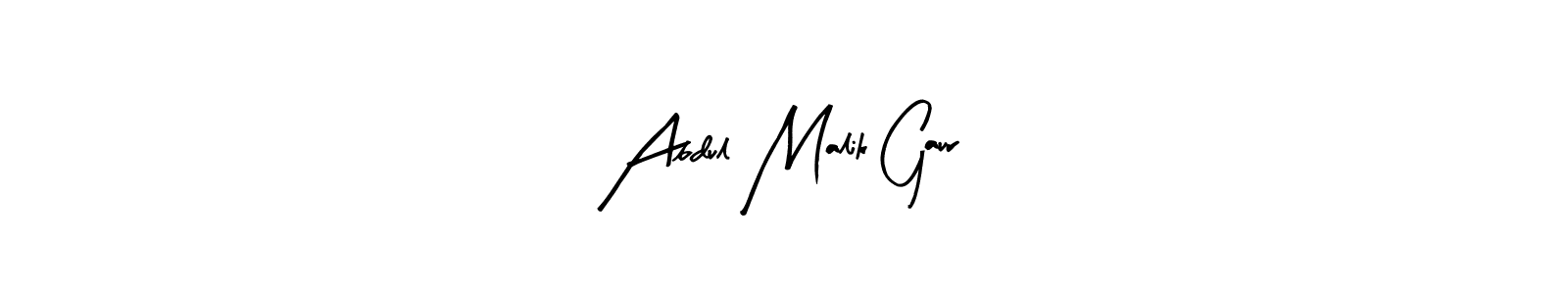 Make a beautiful signature design for name Abdul Malik Gaur. With this signature (Arty Signature) style, you can create a handwritten signature for free. Abdul Malik Gaur signature style 8 images and pictures png