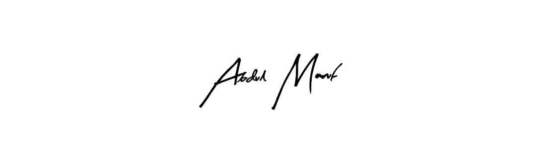Use a signature maker to create a handwritten signature online. With this signature software, you can design (Arty Signature) your own signature for name Abdul Maruf. Abdul Maruf signature style 8 images and pictures png
