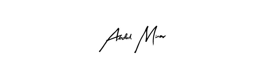 Abdul Minar stylish signature style. Best Handwritten Sign (Arty Signature) for my name. Handwritten Signature Collection Ideas for my name Abdul Minar. Abdul Minar signature style 8 images and pictures png