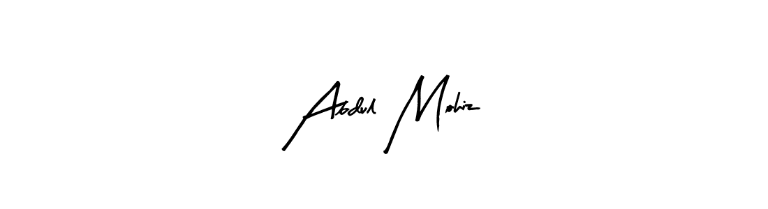 Use a signature maker to create a handwritten signature online. With this signature software, you can design (Arty Signature) your own signature for name Abdul Mohiz. Abdul Mohiz signature style 8 images and pictures png