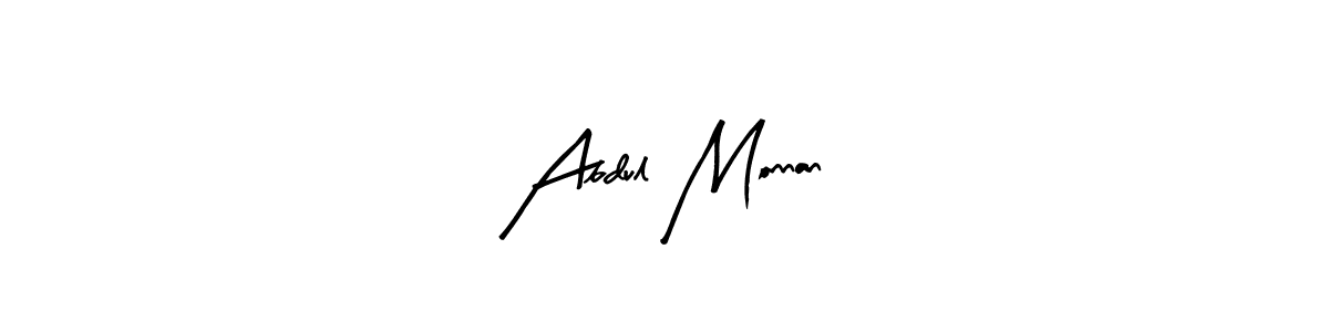 Create a beautiful signature design for name Abdul Monnan. With this signature (Arty Signature) fonts, you can make a handwritten signature for free. Abdul Monnan signature style 8 images and pictures png