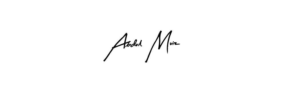 The best way (Arty Signature) to make a short signature is to pick only two or three words in your name. The name Abdul Muiz include a total of six letters. For converting this name. Abdul Muiz signature style 8 images and pictures png