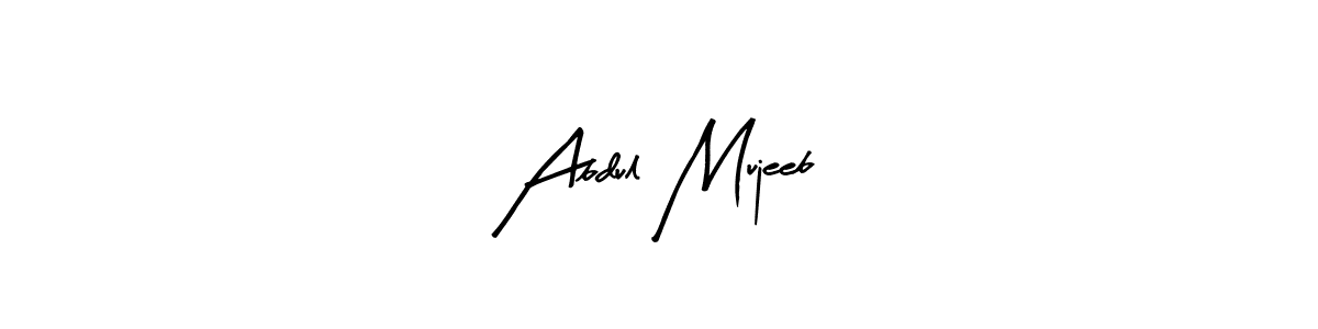 You should practise on your own different ways (Arty Signature) to write your name (Abdul Mujeeb) in signature. don't let someone else do it for you. Abdul Mujeeb signature style 8 images and pictures png