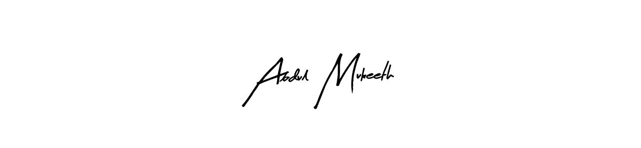 How to make Abdul Mukeeth name signature. Use Arty Signature style for creating short signs online. This is the latest handwritten sign. Abdul Mukeeth signature style 8 images and pictures png