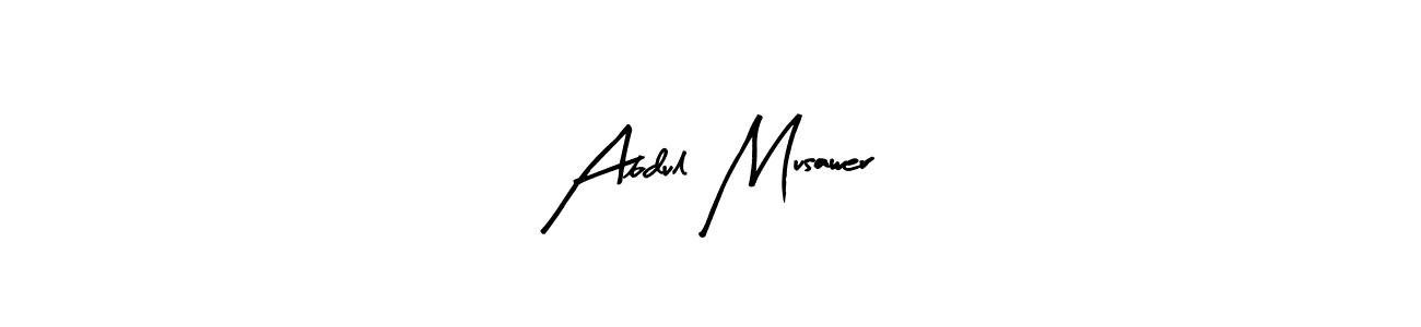 How to make Abdul Musawer name signature. Use Arty Signature style for creating short signs online. This is the latest handwritten sign. Abdul Musawer signature style 8 images and pictures png