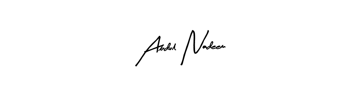 Here are the top 10 professional signature styles for the name Abdul Nadeem. These are the best autograph styles you can use for your name. Abdul Nadeem signature style 8 images and pictures png