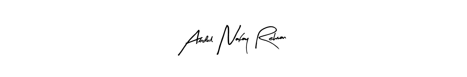 This is the best signature style for the Abdul Nafay Rehman name. Also you like these signature font (Arty Signature). Mix name signature. Abdul Nafay Rehman signature style 8 images and pictures png