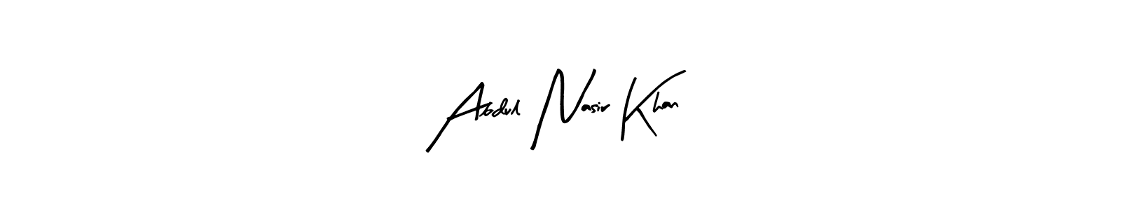 Design your own signature with our free online signature maker. With this signature software, you can create a handwritten (Arty Signature) signature for name Abdul Nasir Khan. Abdul Nasir Khan signature style 8 images and pictures png