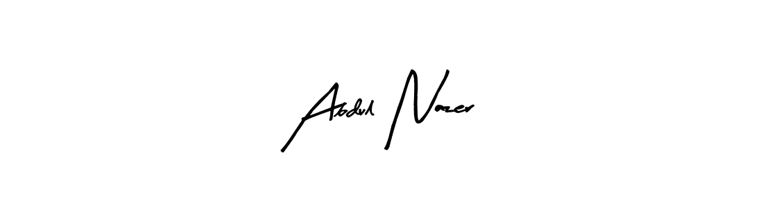 if you are searching for the best signature style for your name Abdul Nazer. so please give up your signature search. here we have designed multiple signature styles  using Arty Signature. Abdul Nazer signature style 8 images and pictures png