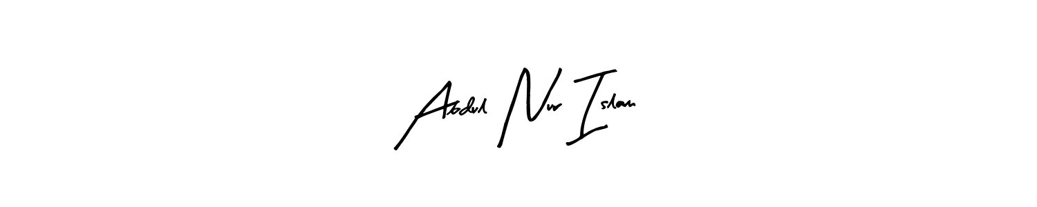 Make a beautiful signature design for name Abdul Nur Islam. With this signature (Arty Signature) style, you can create a handwritten signature for free. Abdul Nur Islam signature style 8 images and pictures png