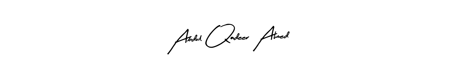 Also we have Abdul Qadeer Ahmed name is the best signature style. Create professional handwritten signature collection using Arty Signature autograph style. Abdul Qadeer Ahmed signature style 8 images and pictures png