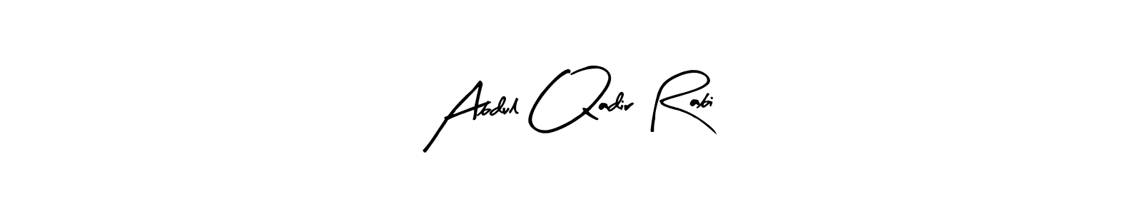 Make a beautiful signature design for name Abdul Qadir Rabi. Use this online signature maker to create a handwritten signature for free. Abdul Qadir Rabi signature style 8 images and pictures png