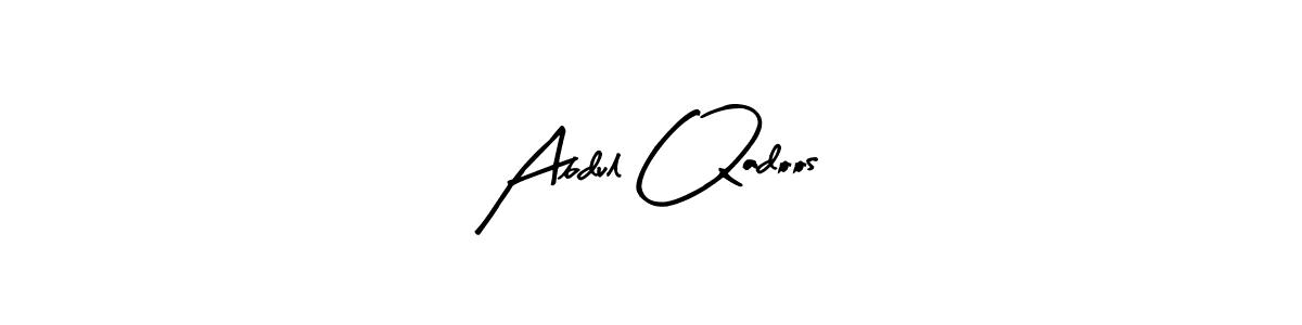 How to make Abdul Qadoos name signature. Use Arty Signature style for creating short signs online. This is the latest handwritten sign. Abdul Qadoos signature style 8 images and pictures png