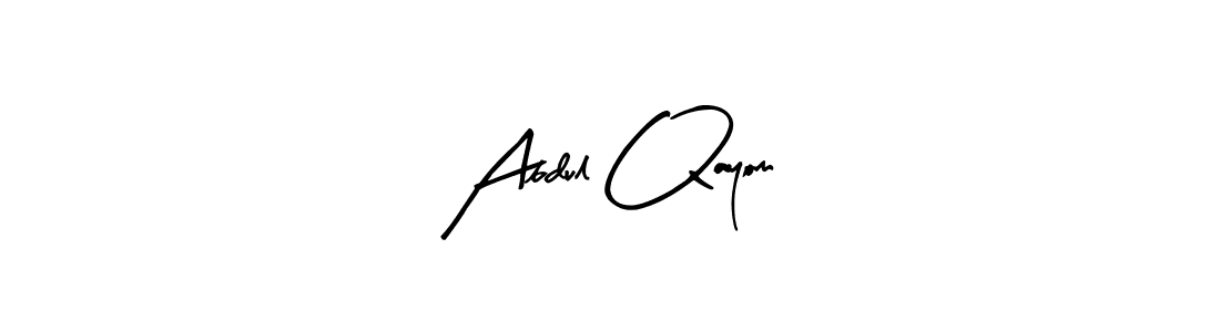 How to make Abdul Qayom name signature. Use Arty Signature style for creating short signs online. This is the latest handwritten sign. Abdul Qayom signature style 8 images and pictures png