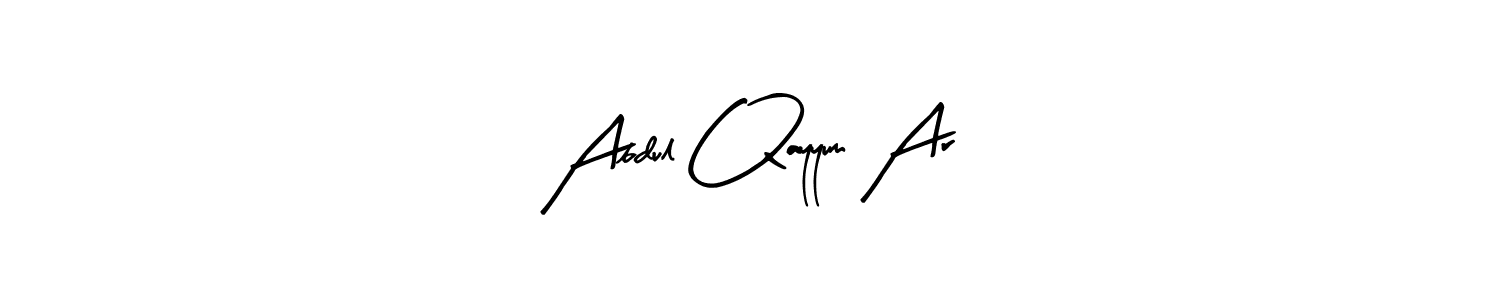 Similarly Arty Signature is the best handwritten signature design. Signature creator online .You can use it as an online autograph creator for name Abdul Qayyum Ar. Abdul Qayyum Ar signature style 8 images and pictures png