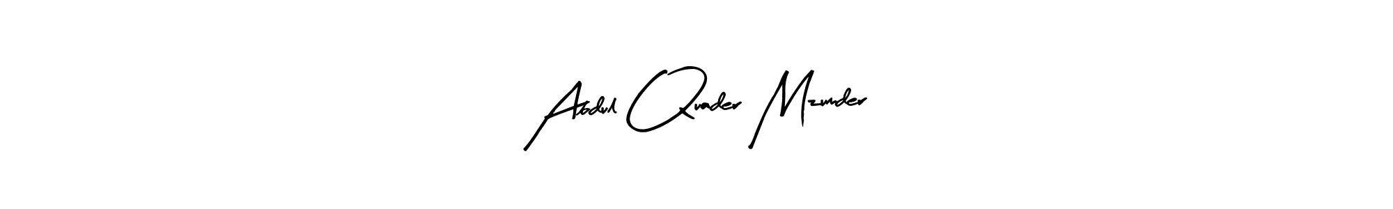 Create a beautiful signature design for name Abdul Quader Mzumder. With this signature (Arty Signature) fonts, you can make a handwritten signature for free. Abdul Quader Mzumder signature style 8 images and pictures png