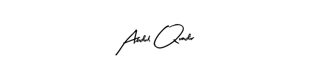 Design your own signature with our free online signature maker. With this signature software, you can create a handwritten (Arty Signature) signature for name Abdul Quadir. Abdul Quadir signature style 8 images and pictures png