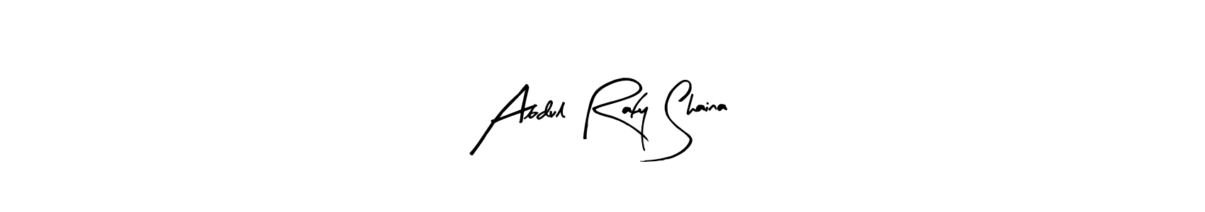 This is the best signature style for the Abdul Rafy Shaina name. Also you like these signature font (Arty Signature). Mix name signature. Abdul Rafy Shaina signature style 8 images and pictures png