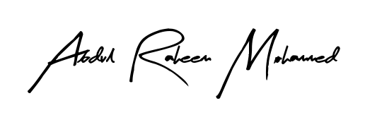 The best way (Arty Signature) to make a short signature is to pick only two or three words in your name. For converting this name Abdul Raheem Mohammed. Abdul Raheem Mohammed signature style 8 images and pictures png