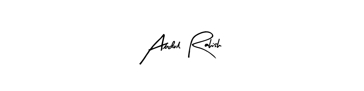 Best and Professional Signature Style for Abdul Rahish. Arty Signature Best Signature Style Collection. Abdul Rahish signature style 8 images and pictures png