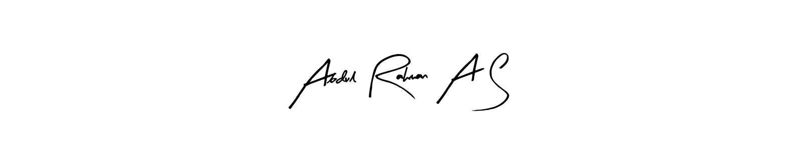 Also You can easily find your signature by using the search form. We will create Abdul Rahman A S name handwritten signature images for you free of cost using Arty Signature sign style. Abdul Rahman A S signature style 8 images and pictures png