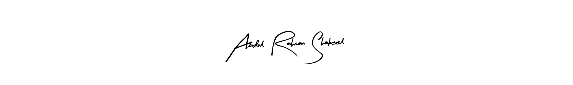 Make a beautiful signature design for name Abdul Rahman Shakeel. With this signature (Arty Signature) style, you can create a handwritten signature for free. Abdul Rahman Shakeel signature style 8 images and pictures png