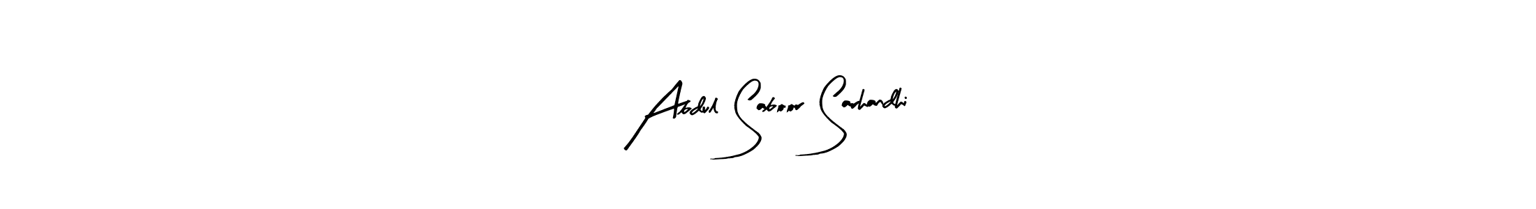 Similarly Arty Signature is the best handwritten signature design. Signature creator online .You can use it as an online autograph creator for name Abdul Saboor Sarhandhi. Abdul Saboor Sarhandhi signature style 8 images and pictures png