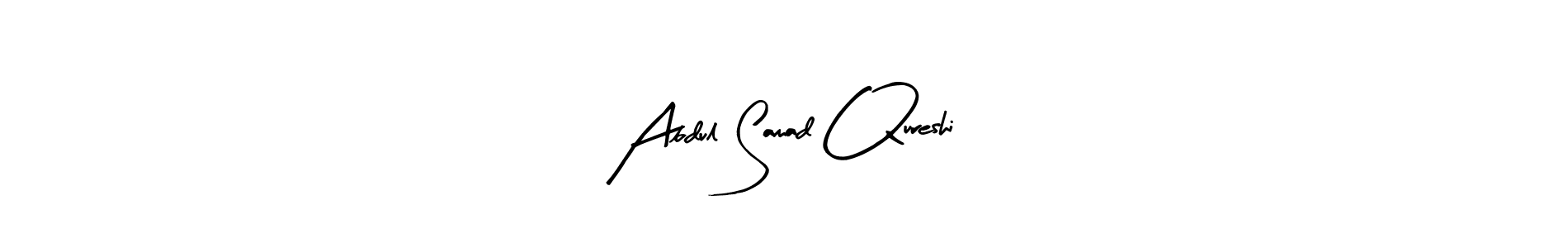 How to make Abdul Samad Qureshi name signature. Use Arty Signature style for creating short signs online. This is the latest handwritten sign. Abdul Samad Qureshi signature style 8 images and pictures png