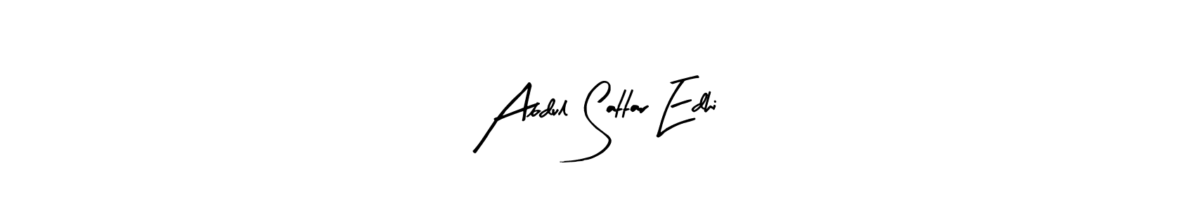 Arty Signature is a professional signature style that is perfect for those who want to add a touch of class to their signature. It is also a great choice for those who want to make their signature more unique. Get Abdul Sattar Edhi name to fancy signature for free. Abdul Sattar Edhi signature style 8 images and pictures png