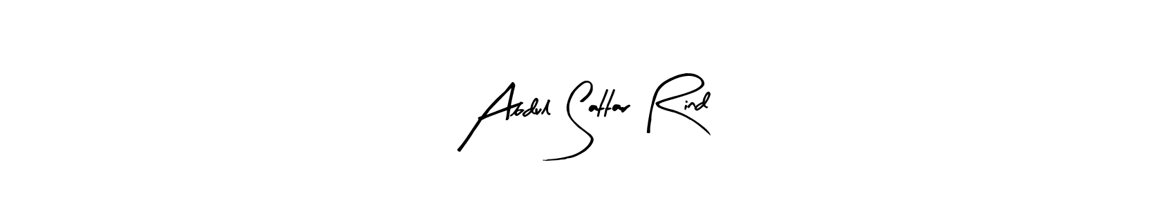 Similarly Arty Signature is the best handwritten signature design. Signature creator online .You can use it as an online autograph creator for name Abdul Sattar Rind. Abdul Sattar Rind signature style 8 images and pictures png